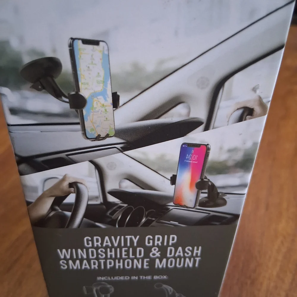 Black Gravity Grip Car Phone Holder